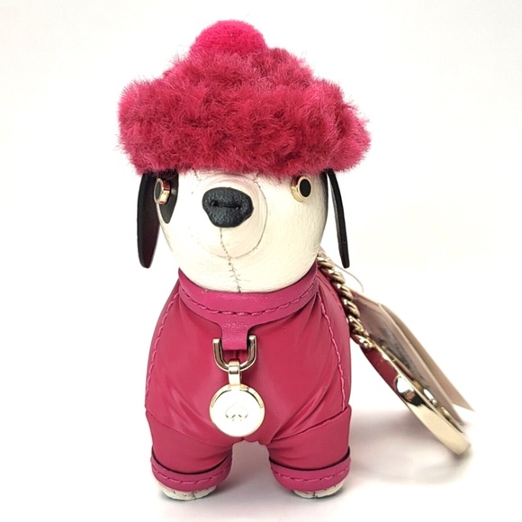 NEW Kate Spade Dachshund Claude Key Chain Festive Pink - Picture 2 of 15